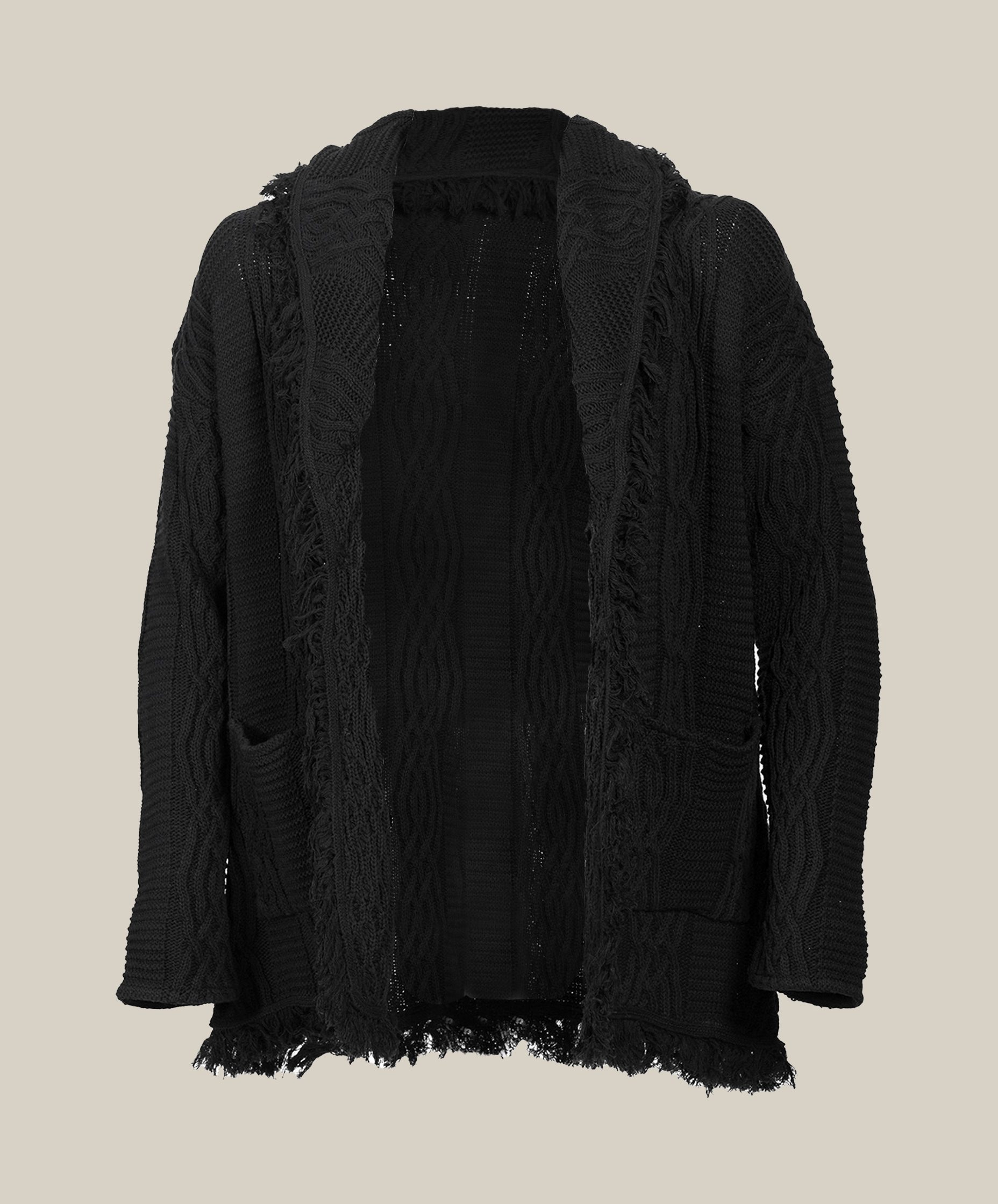 Equinox Black V-Neck Heritage Cardigan