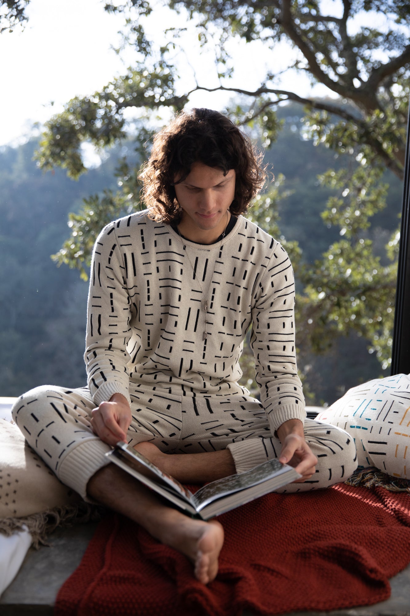 Tenoch Ash & Black Lounge Trousers - Espiritu